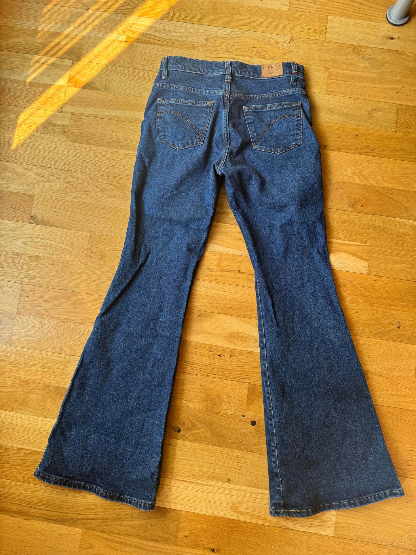 Jean femme flare taille semi-haute Stonewashed - Margot
