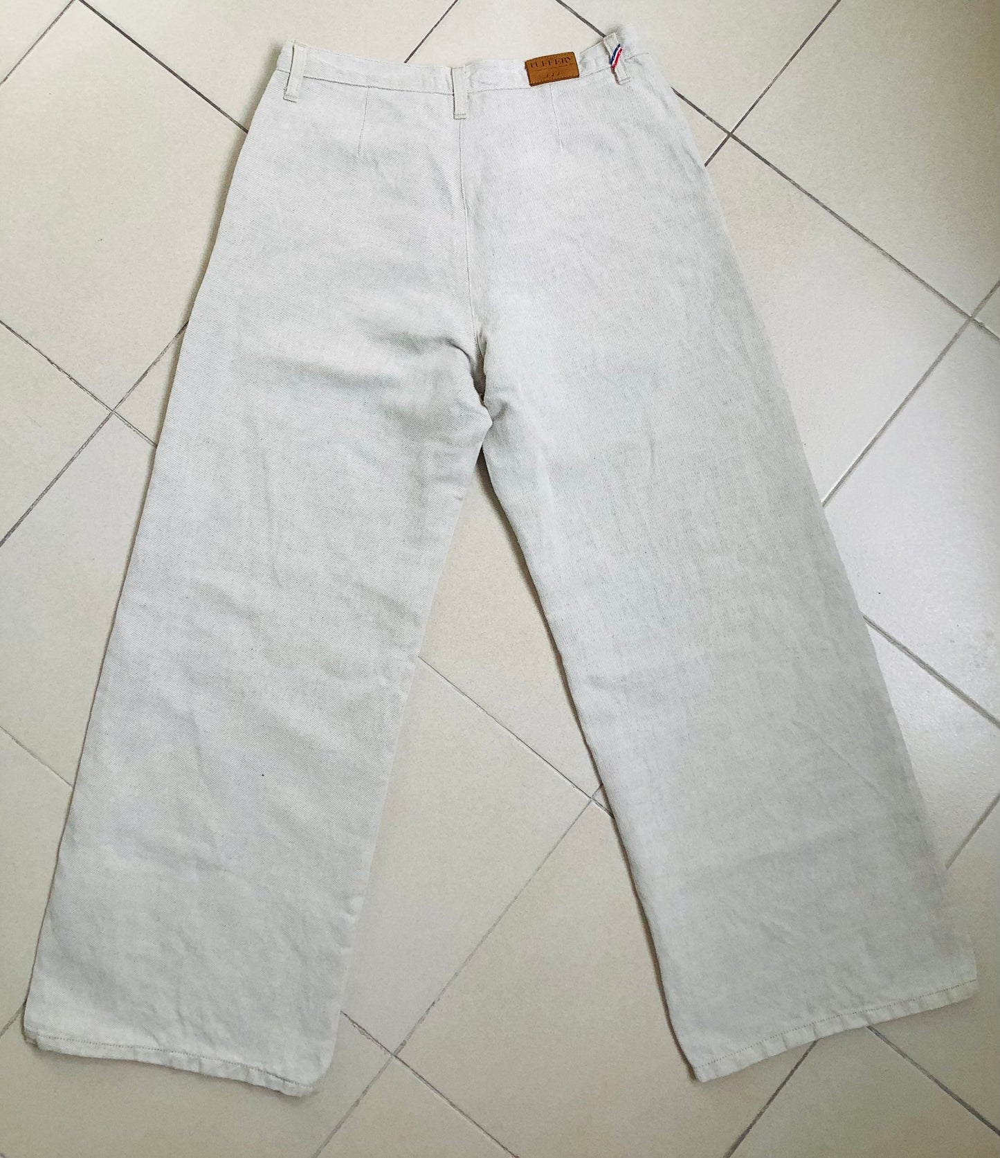 Pantalon femme droit taille haute Chanvre Naturel - Gabi