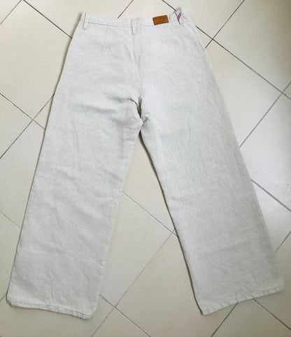 Pantalon femme droit taille haute Chanvre Naturel - Gabi