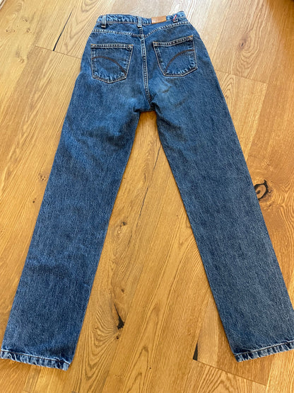 Jean droit taille haute stonewashed - Apolline