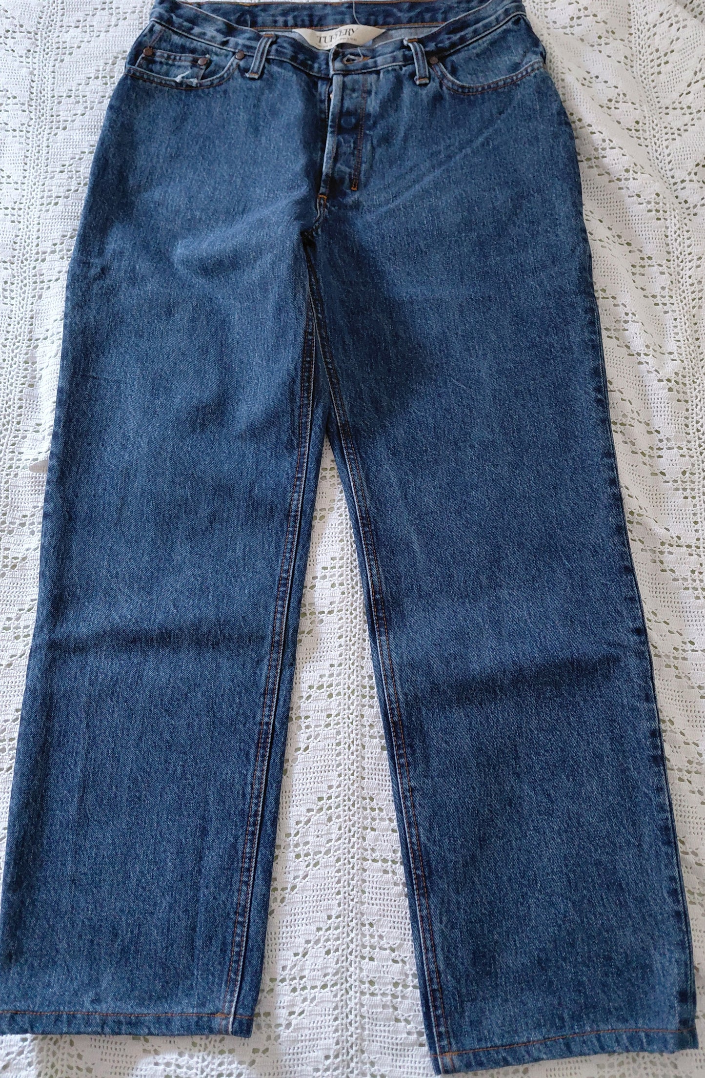 Jean droit taille haute stonewashed - Apolline