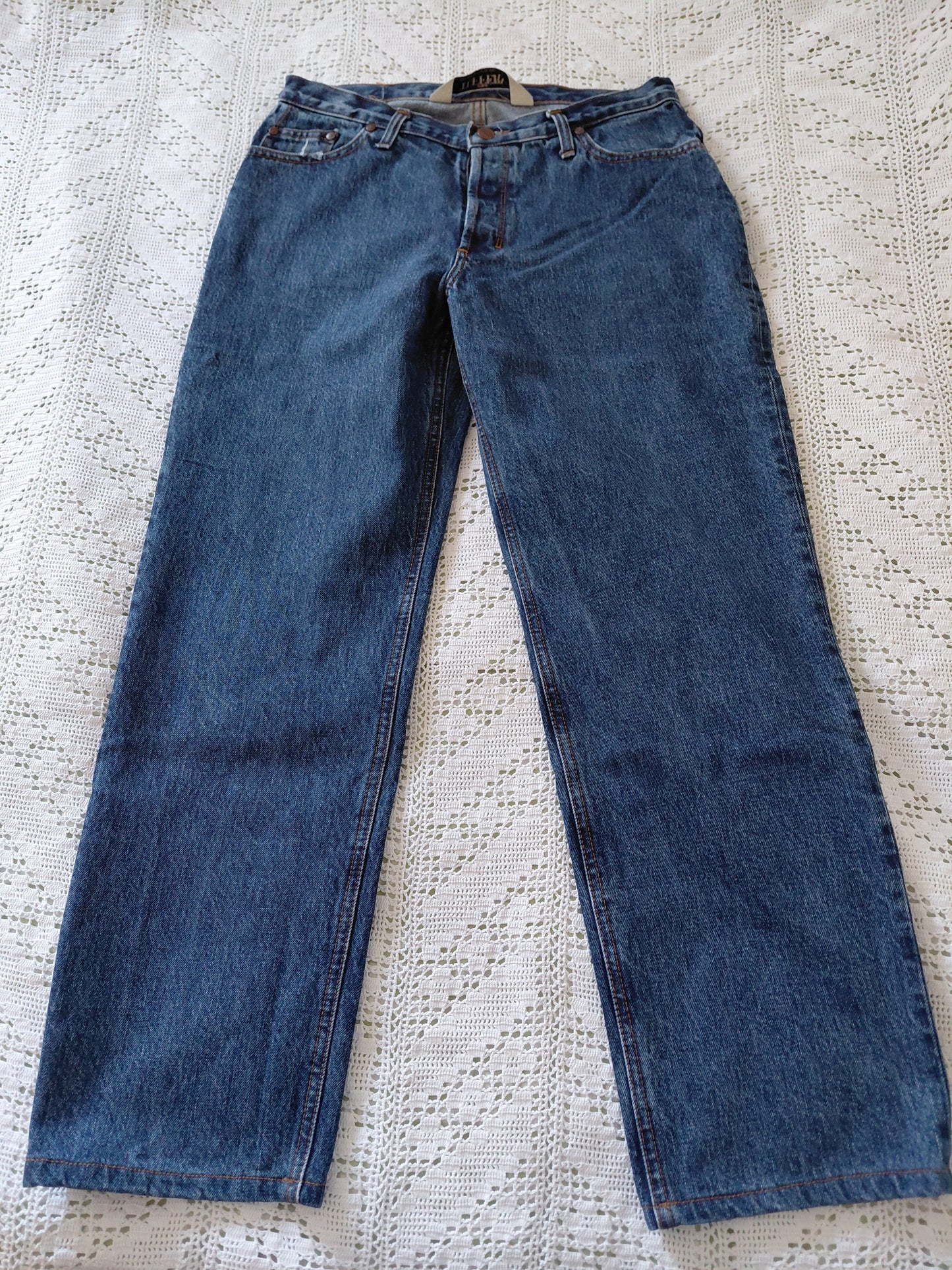 Jean droit taille haute stonewashed - Apolline