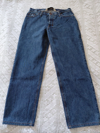 Jean droit taille haute stonewashed - Apolline