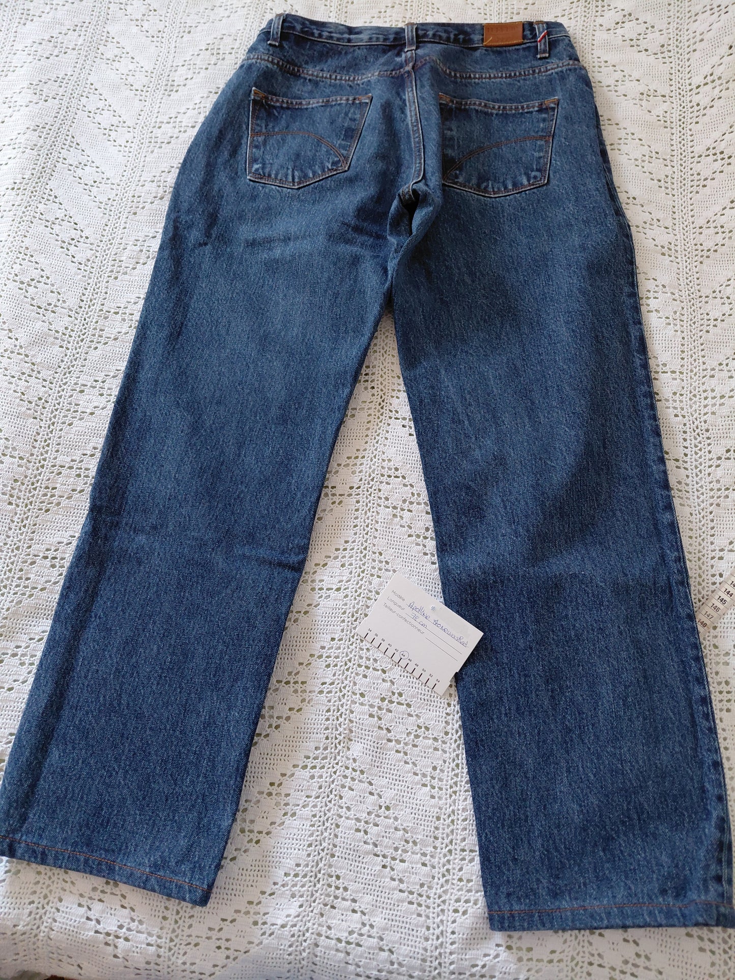 Jean droit taille haute stonewashed - Apolline
