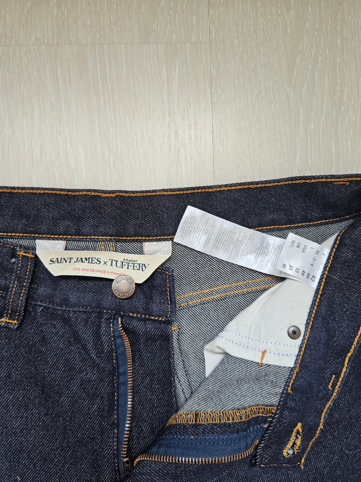 Jean homme ajusté laine française – SAINT JAMES x Atelier TUFFERY