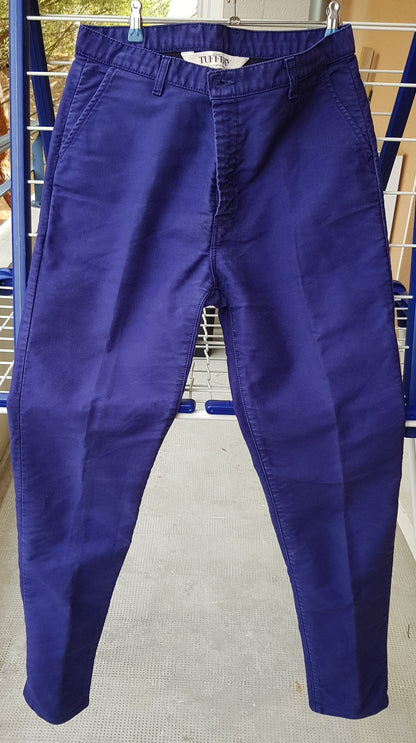 Chino ajusté taille haute Moleskine - Léonie