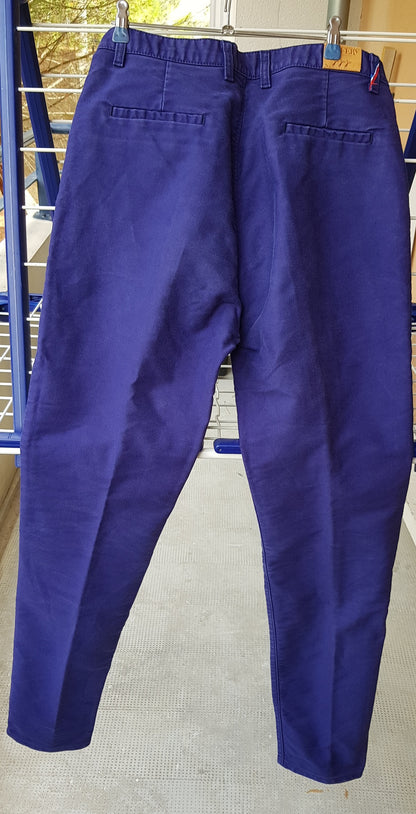 Chino ajusté taille haute Moleskine - Léonie