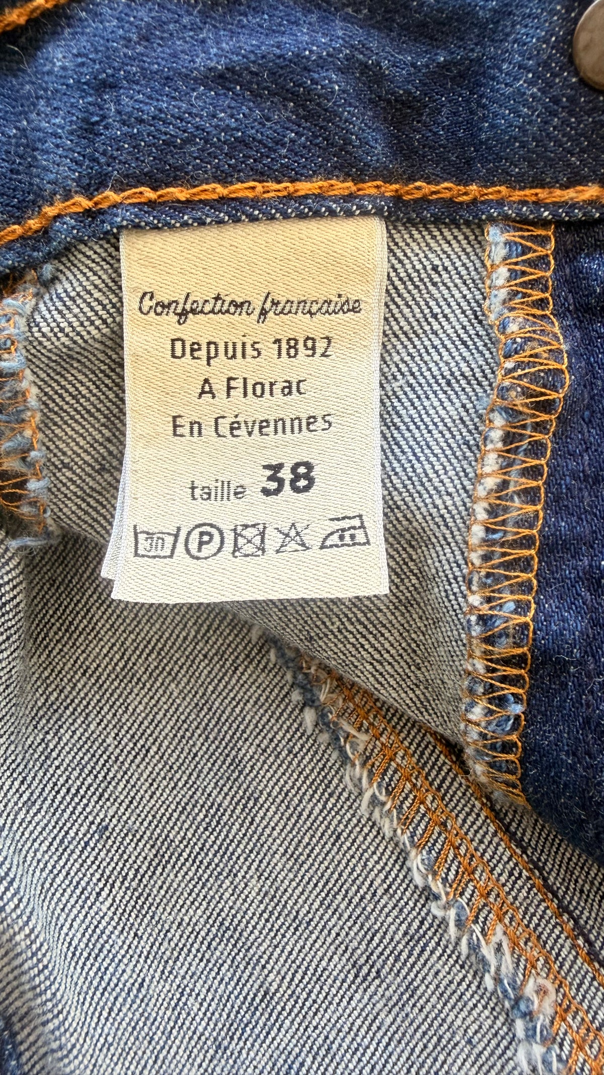 Jupe en jean crayon taille haute Coton Bio - Agathe