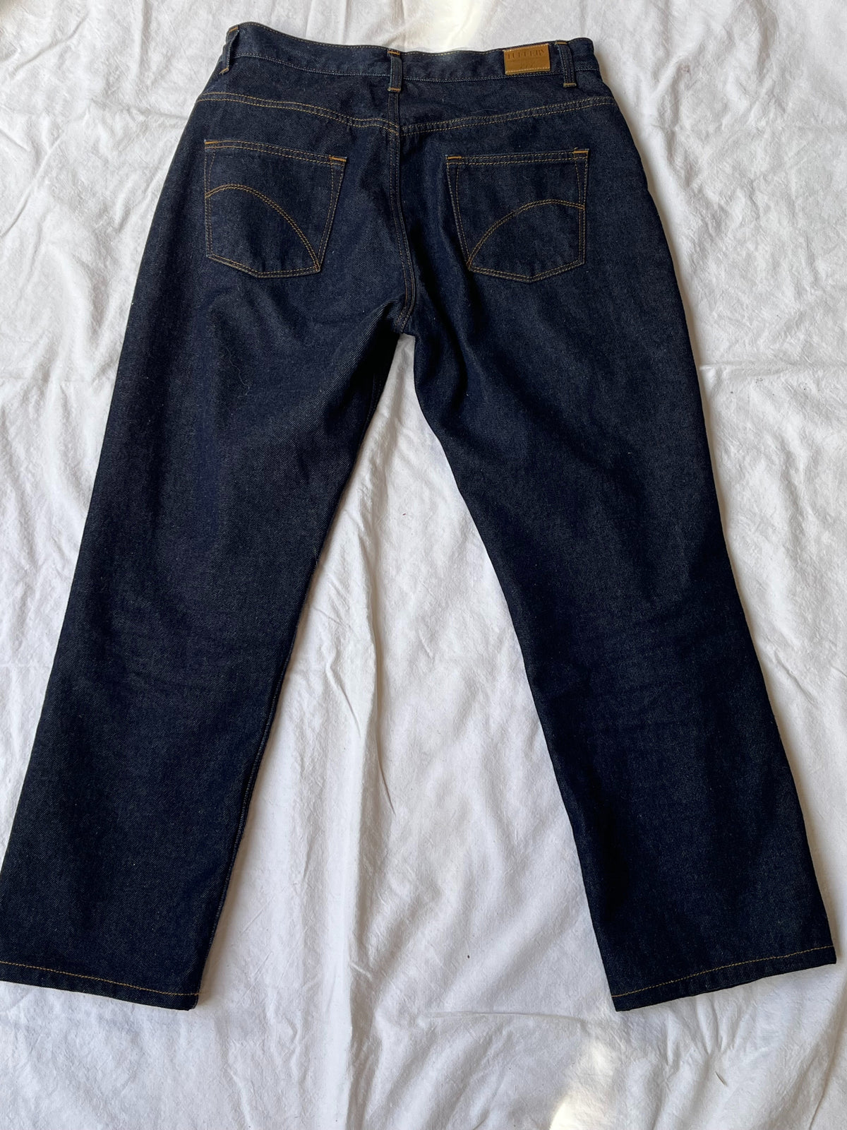 Jean femme droit taille haute Brut - Apolline