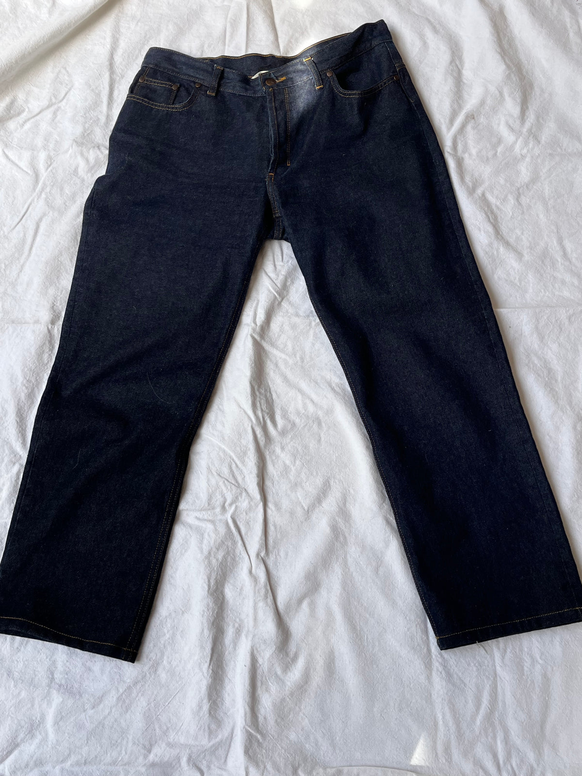 Jean femme droit taille haute Brut - Apolline