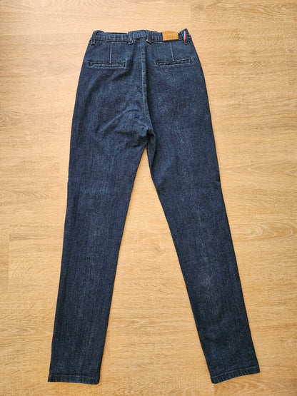 Chino ajusté taille haute Brut Coton Bio - Léonie