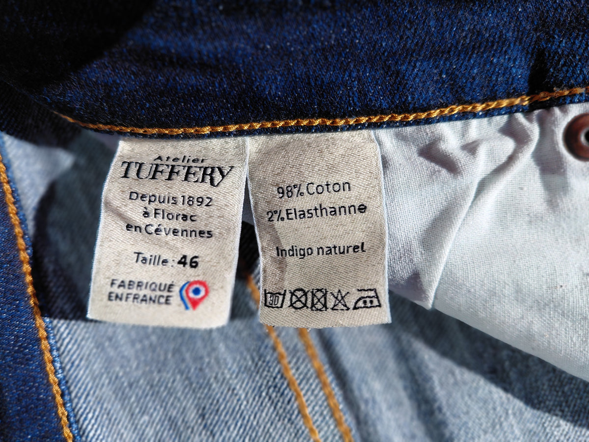 Jean droit taille haute Flex brut - Célestin