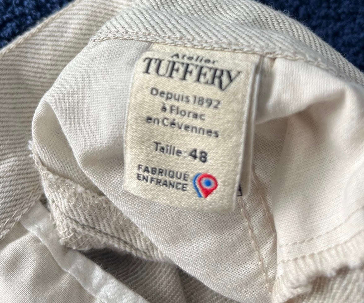 Chino homme droit ajusté Chanvre Naturel - Ernest