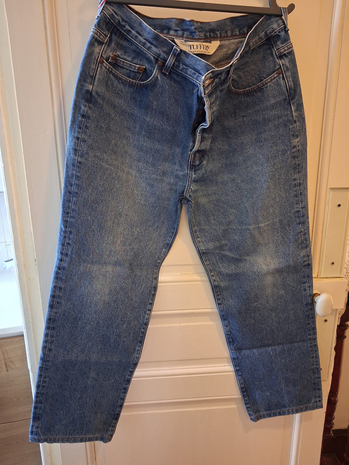 Jean homme droit taille haute Stonewashed - Célestin