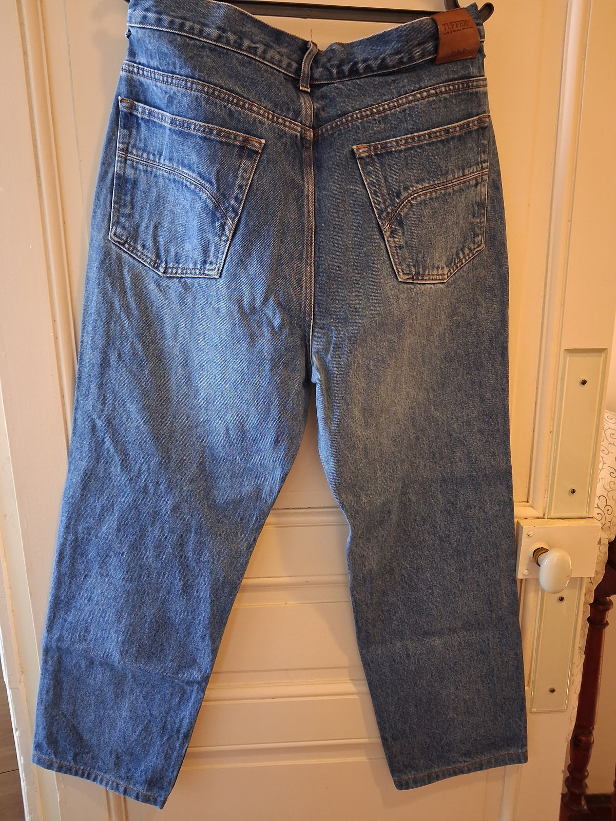 Jean homme droit taille haute Stonewashed - Célestin