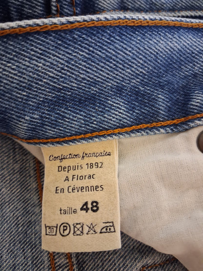 Jean homme droit taille haute Stonewashed - Célestin