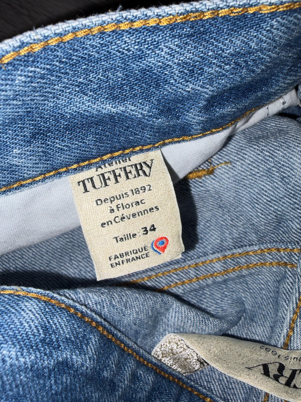 Jean droit taille haute clair – Apolline
