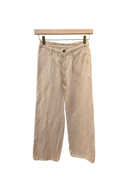 Gabi - Pantalon femme large taille haute – Chanvre Naturel