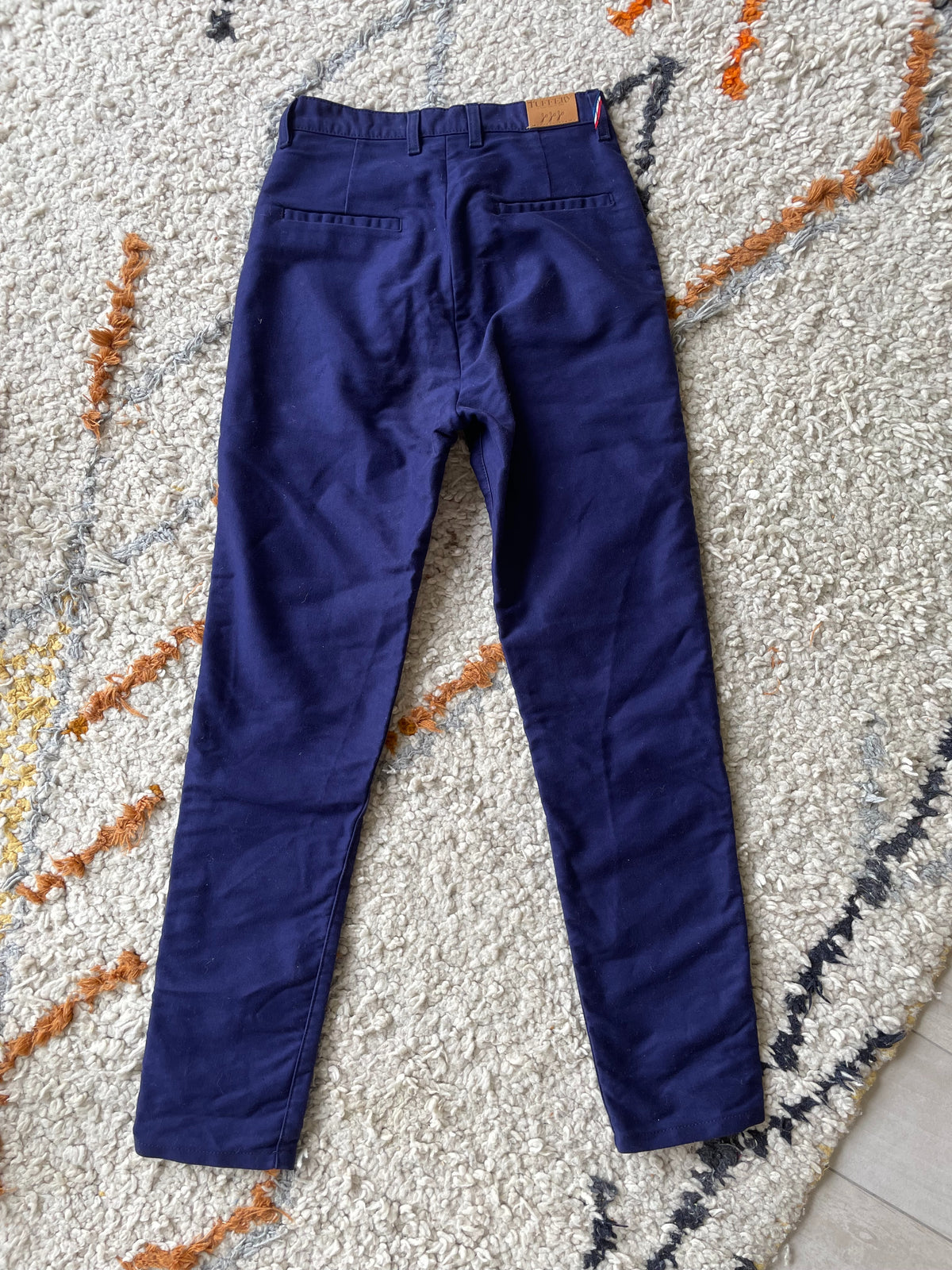Chino ajusté taille haute Moleskine - Léonie