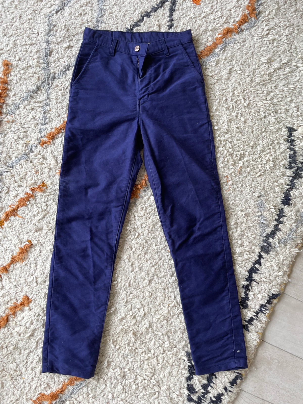 Chino ajusté taille haute Moleskine - Léonie