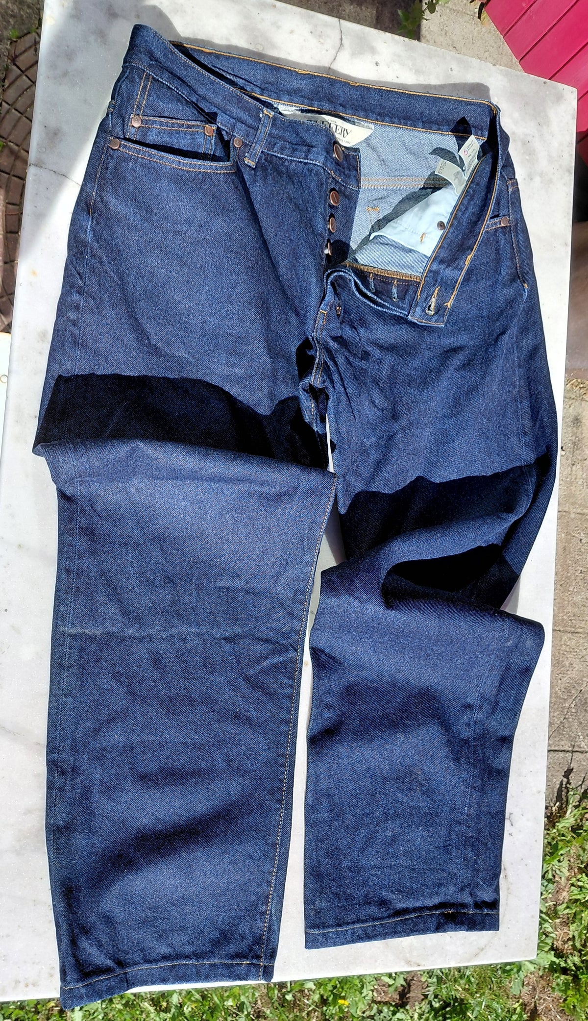 Jean homme droit taille haute brut - Célestin