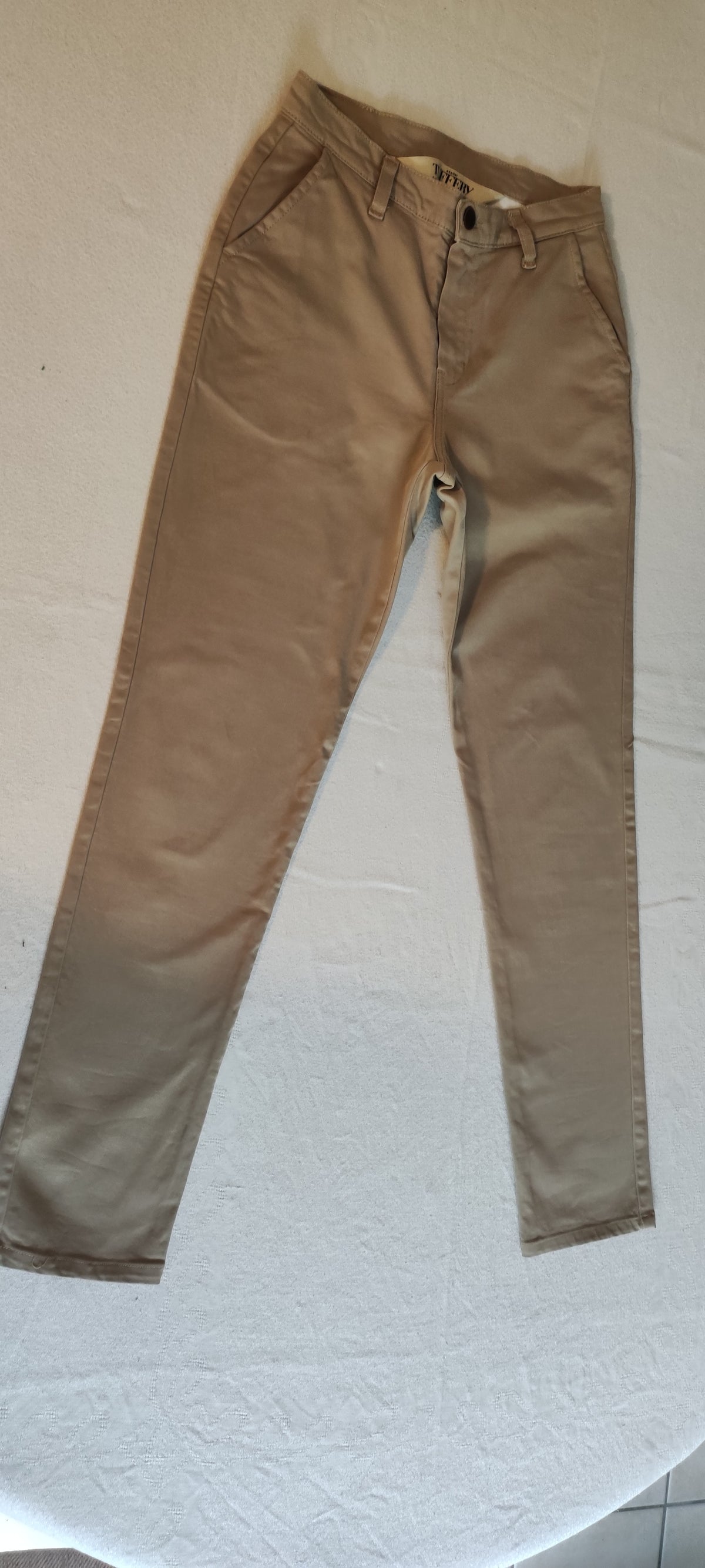 Jean droit taille haute beige - Apolline