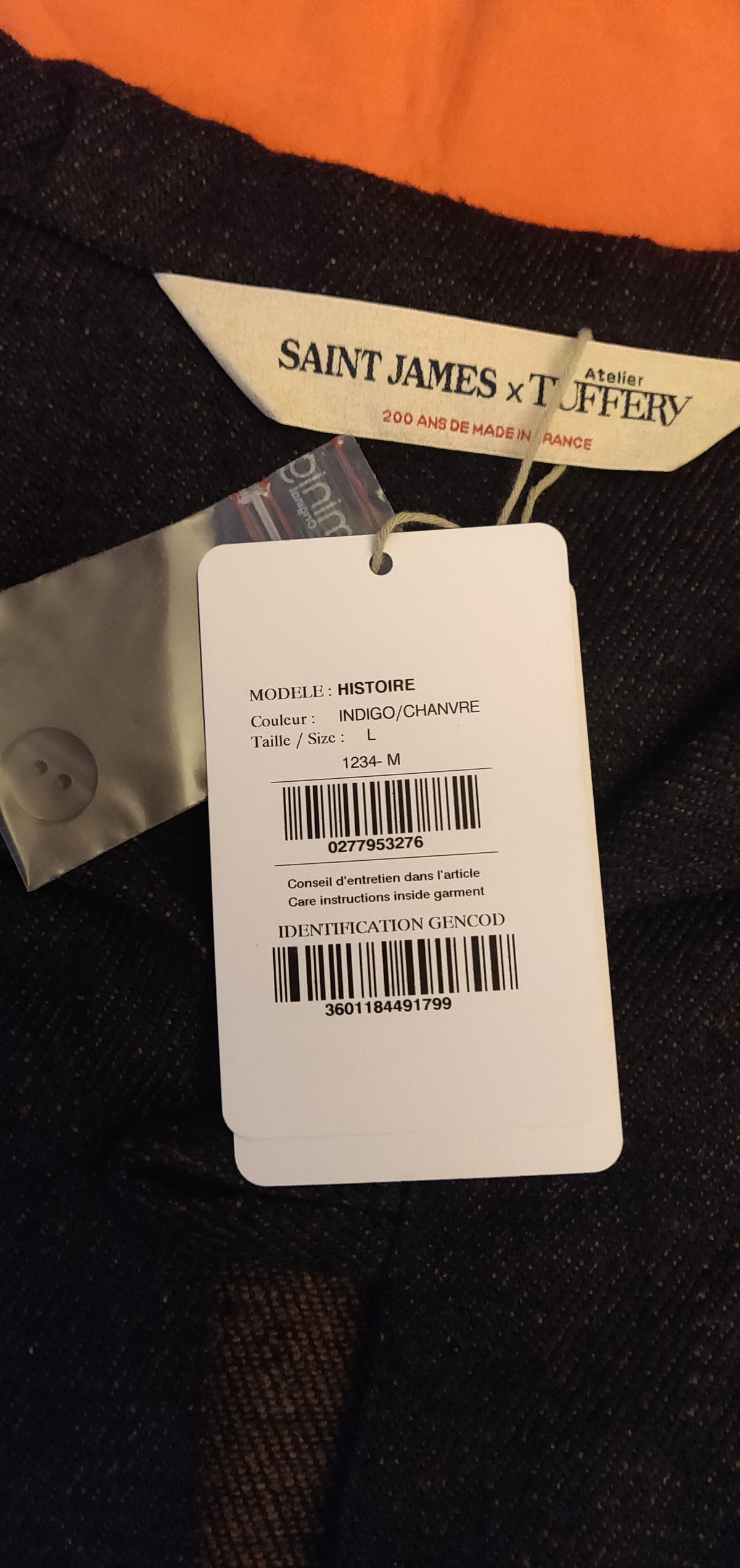 Vareuse unisexe chanvre et laine – SAINT JAMES x Atelier TUFFERY – Histoire