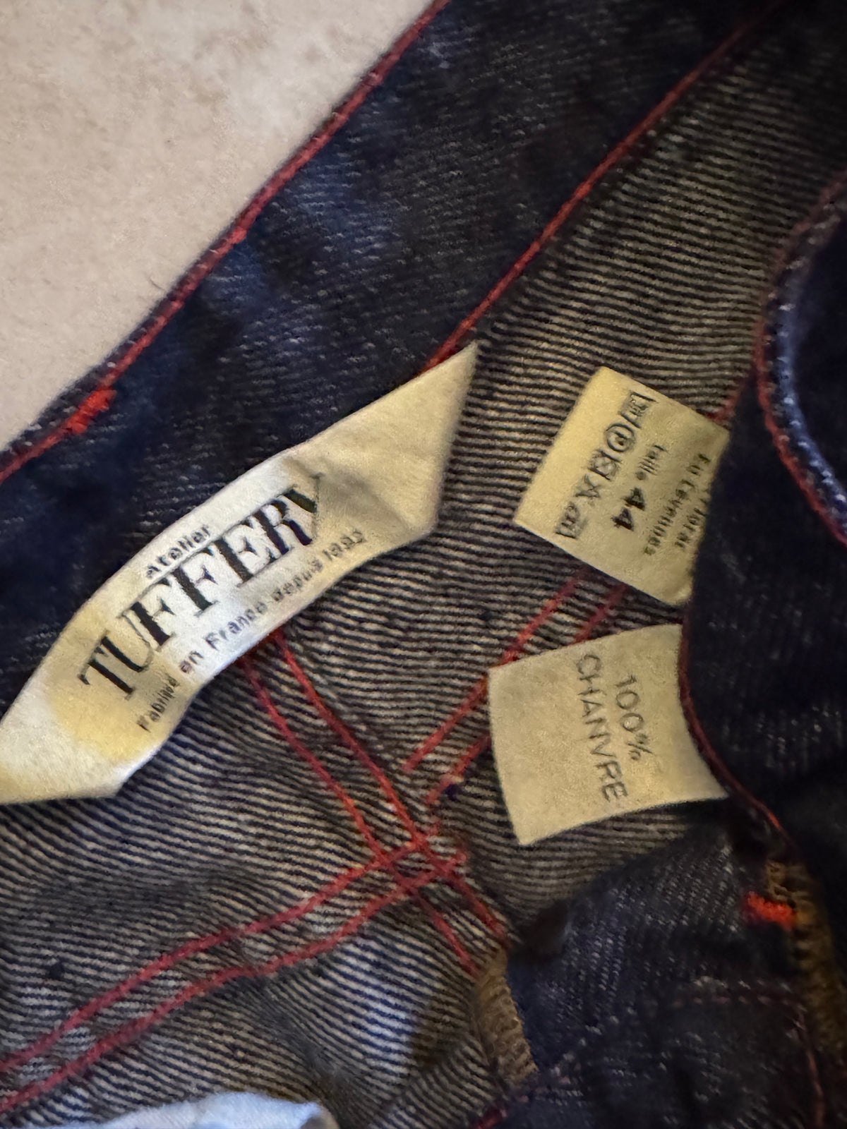 Jean unisexe large taille haute chanvre – Désiré