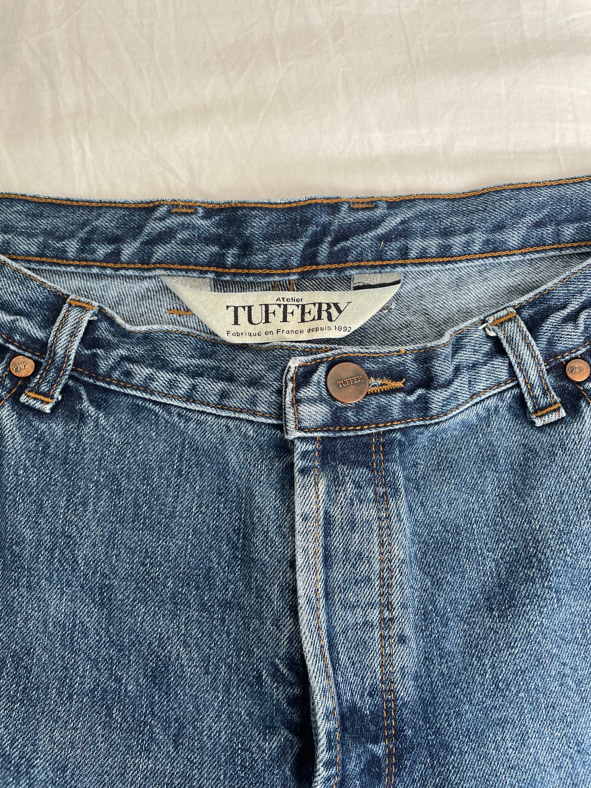 Jean droit taille haute clair – Apolline