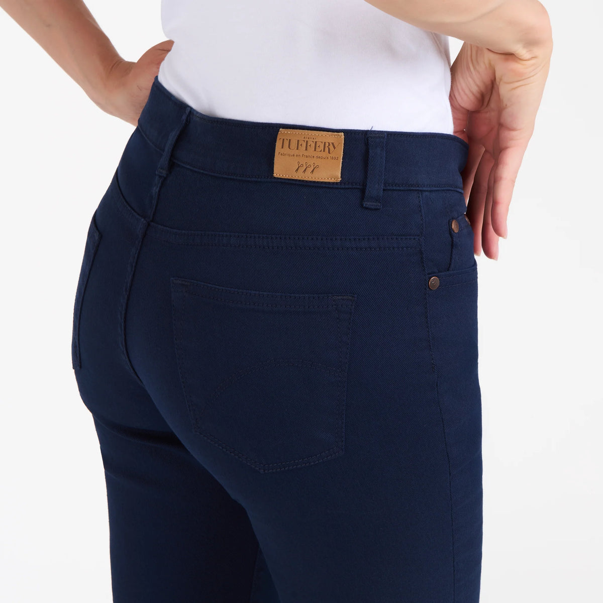 Augusta - Jean femme ajusté taille standard Bleu