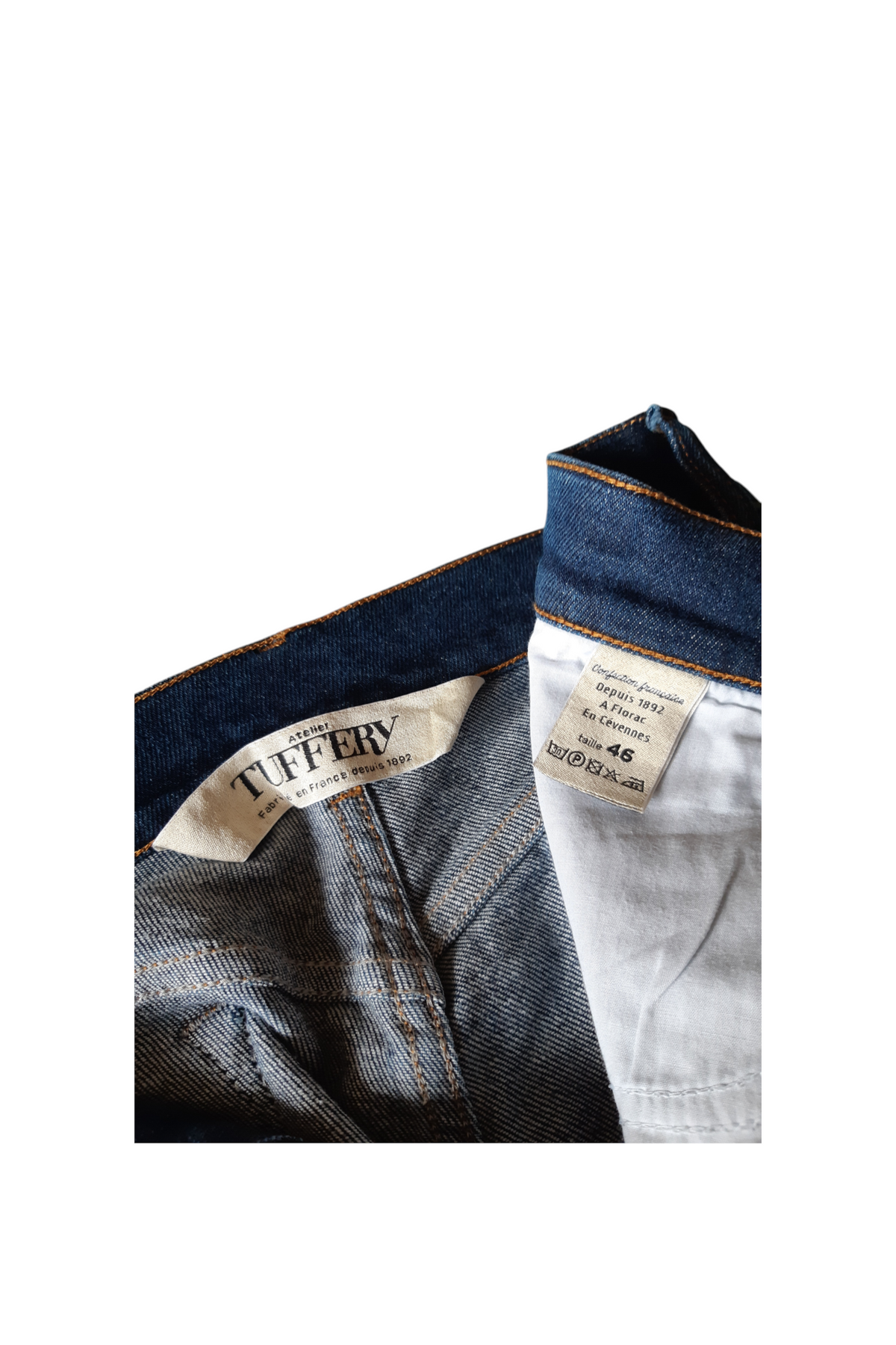 Augusta - Jean femme ajusté taille standard Bleu