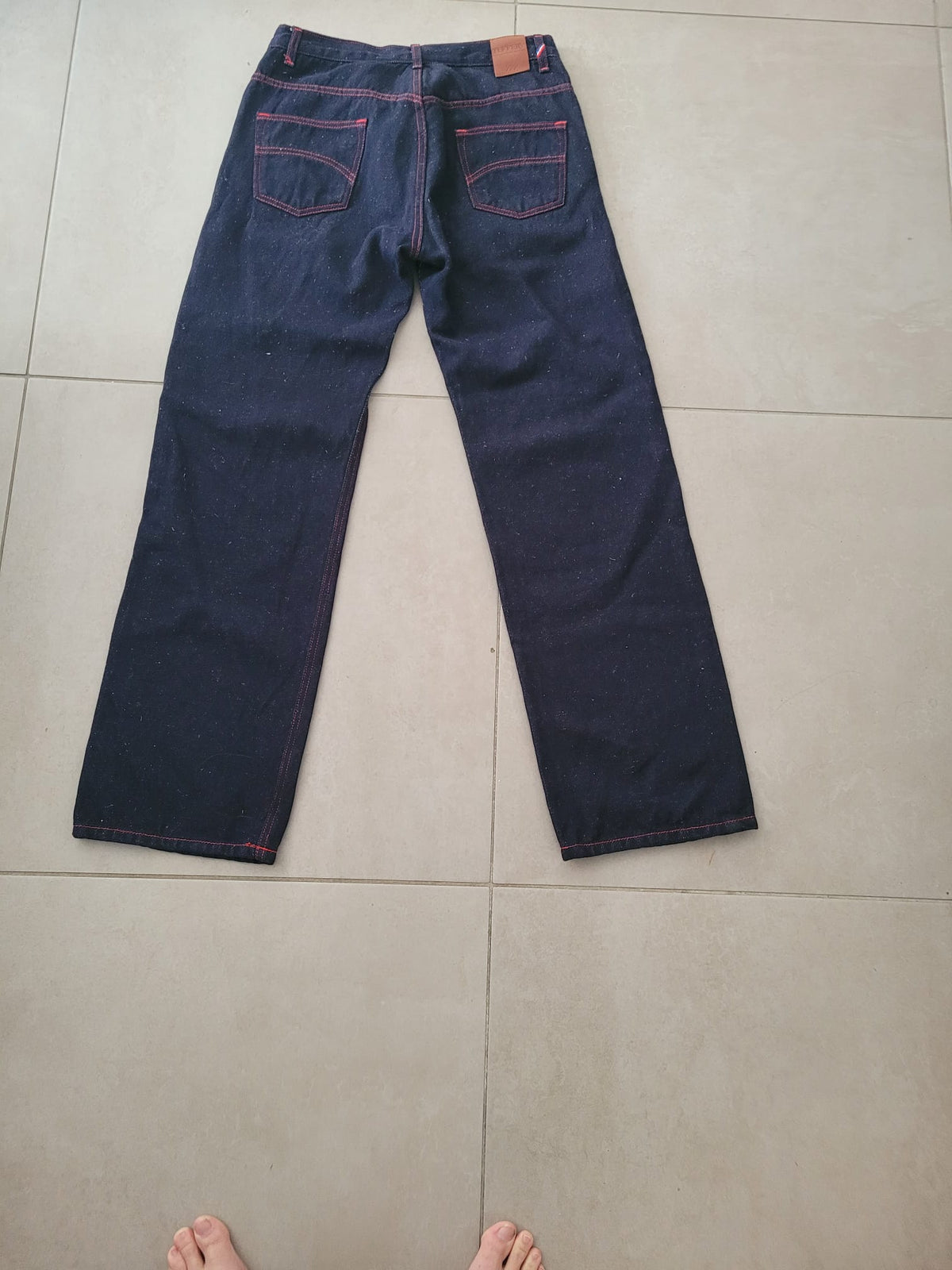 Jean unisexe large taille haute chanvre – Désiré