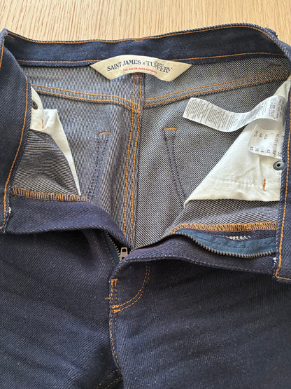 Jean droit taille haute laine – SAINT JAMES x Atelier TUFFERY – Apolline