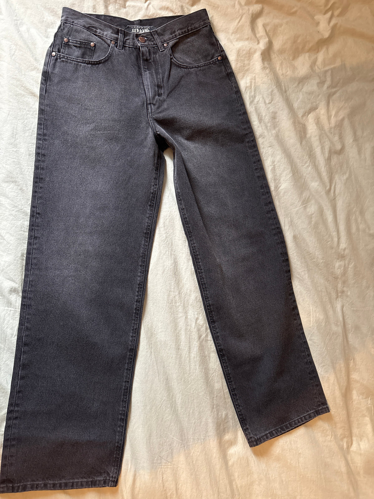 Jean femme baggy Noir Délavé - Gaspard