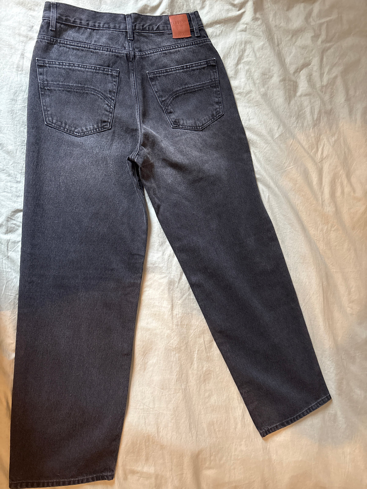Jean femme baggy Noir Délavé - Gaspard