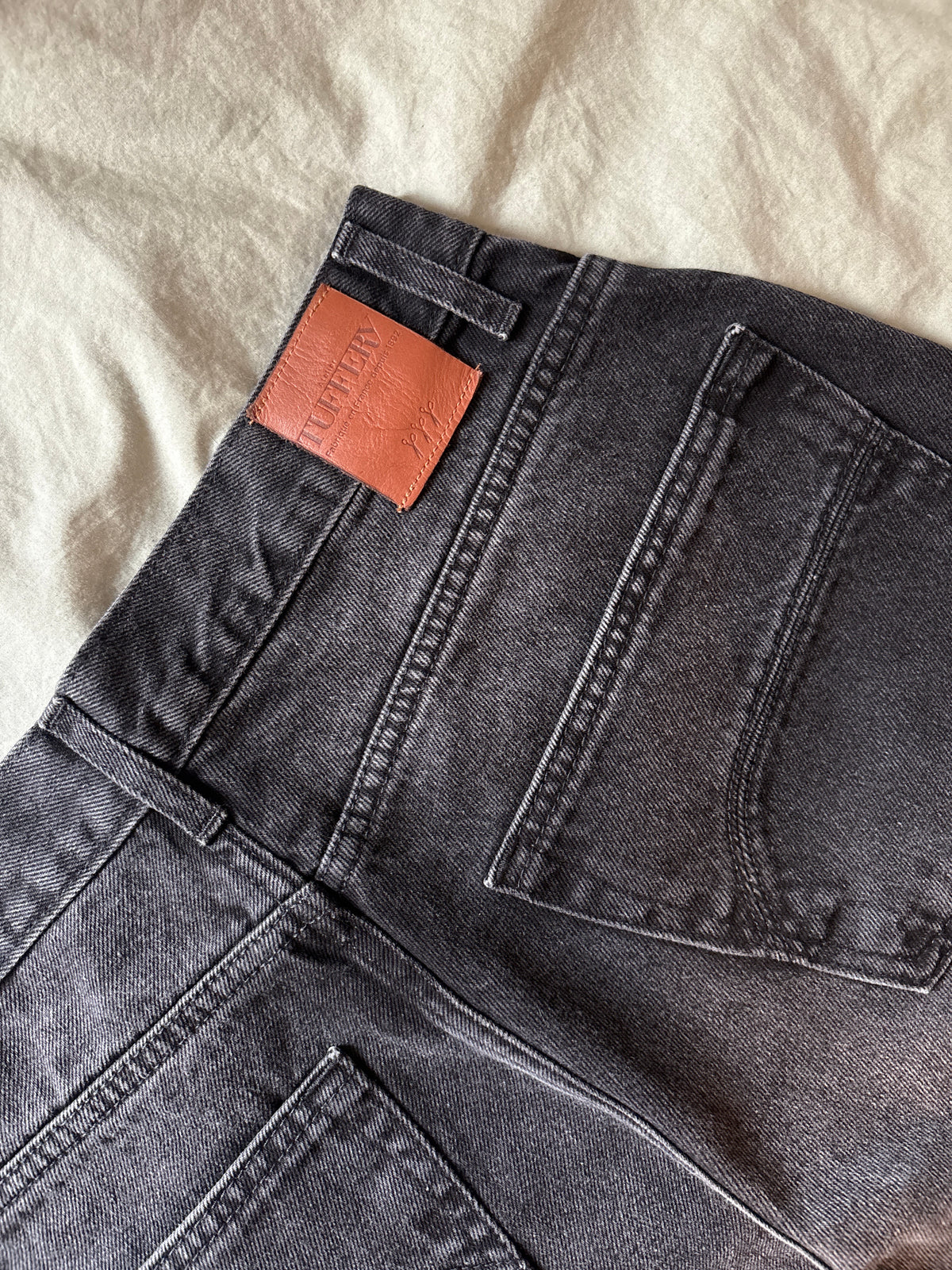Jean femme baggy Noir Délavé - Gaspard