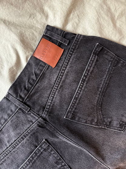 Jean femme baggy Noir Délavé - Gaspard
