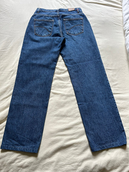 Jean droit taille haute stonewashed - Apolline