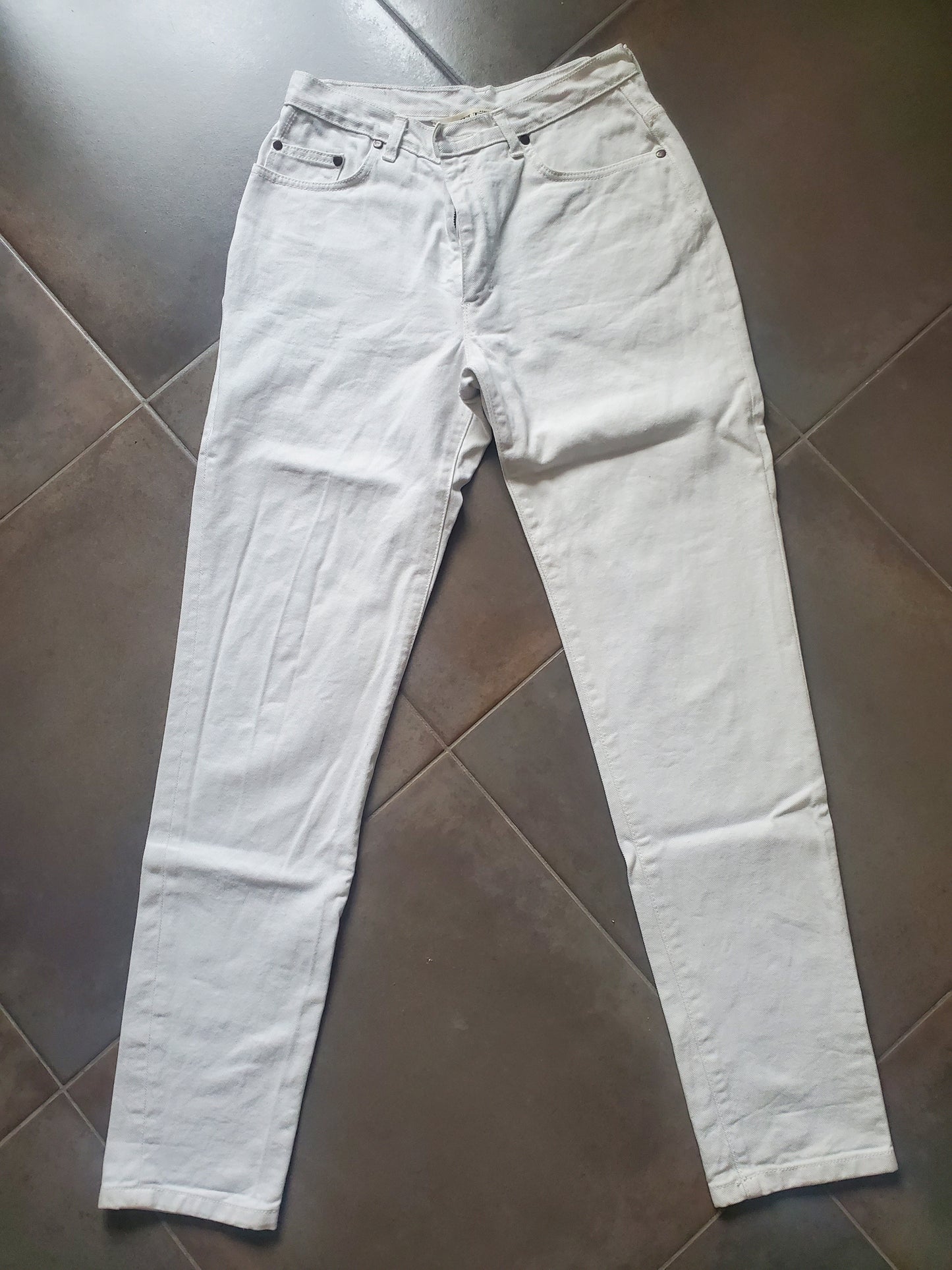 Jean mom taille haute blanc - Marthe