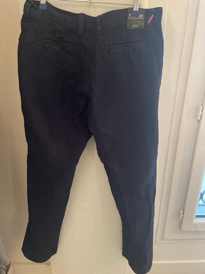 Chino droit ajusté en jean 100% lin français - Ernest