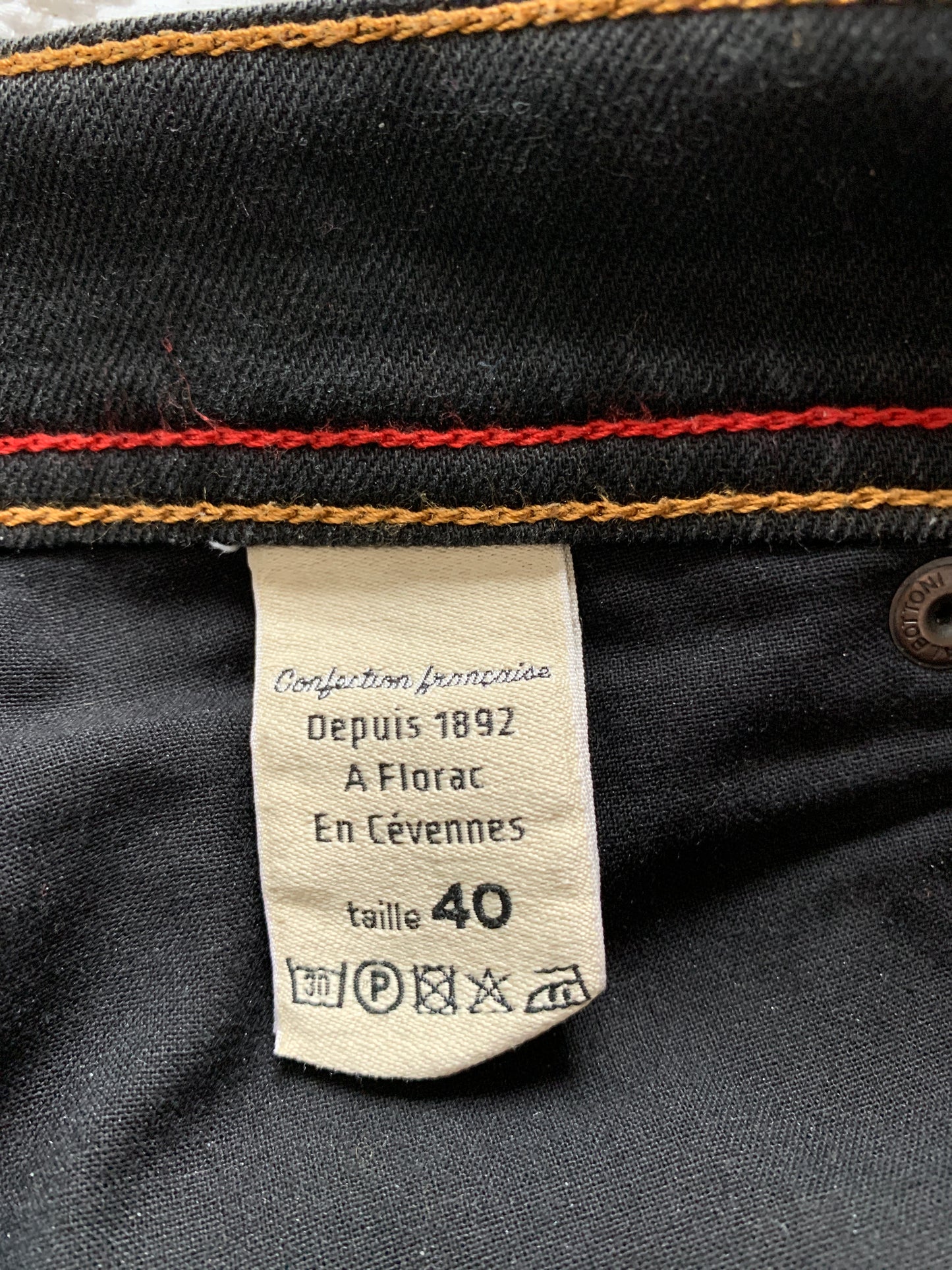 Jean slim taille standard Noir - Mathilde