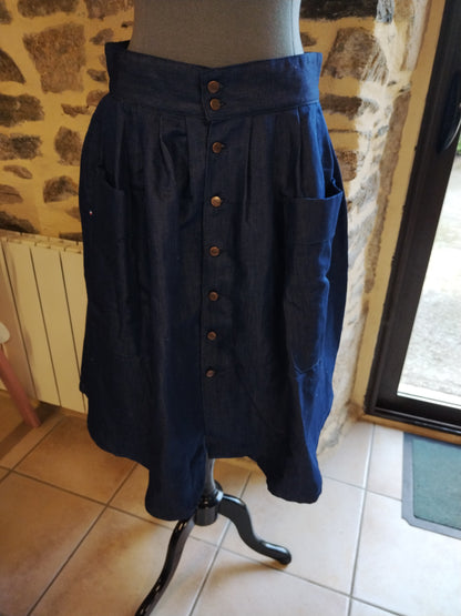 Jupe en jean Lin Français - Pauline