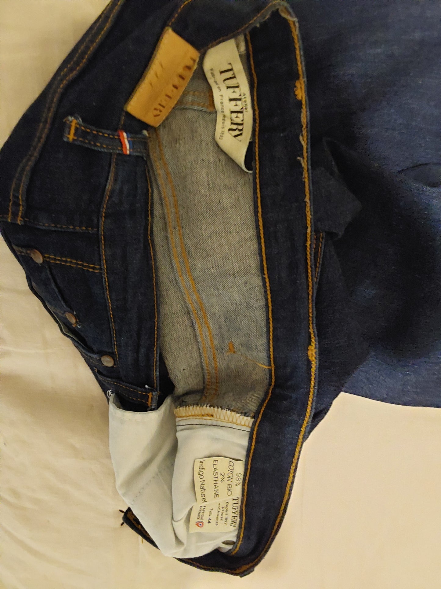 Jean slim taille haute Coton Bio - Marianne