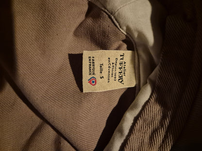 Bob unisexe en jean beige