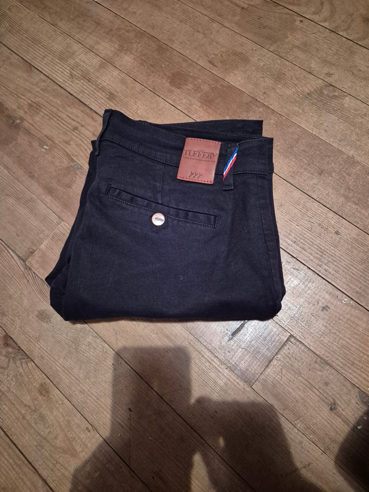 Chino droit ajusté Noir - Ernest