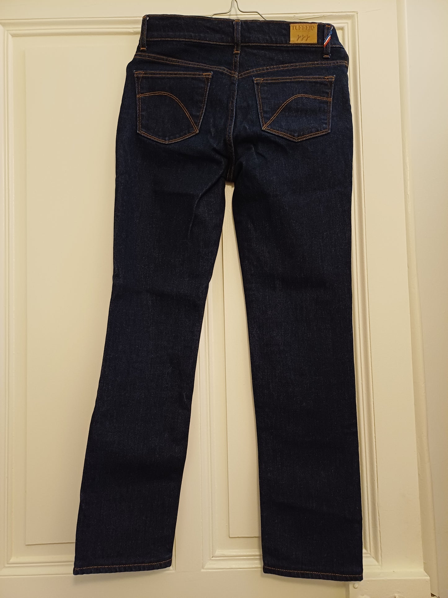 jean droit bleu