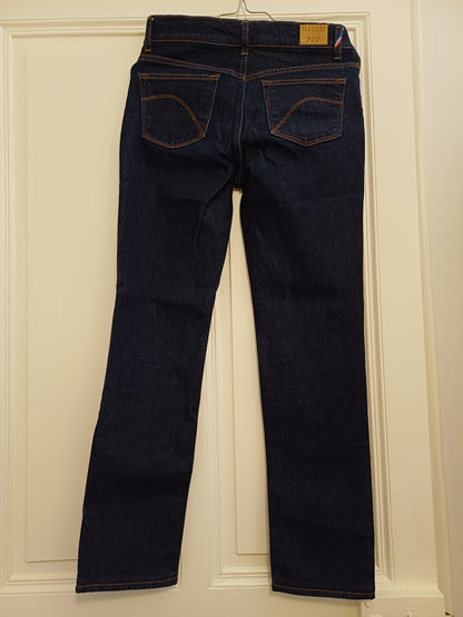 jean droit bleu