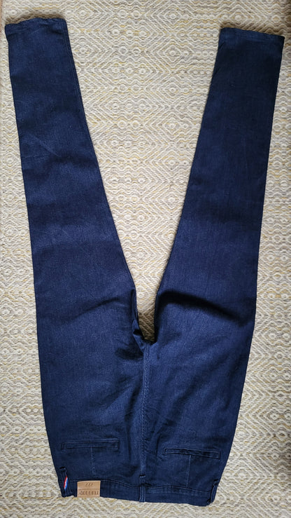 Chino ajusté taille haute Brut Coton Bio - Léonie