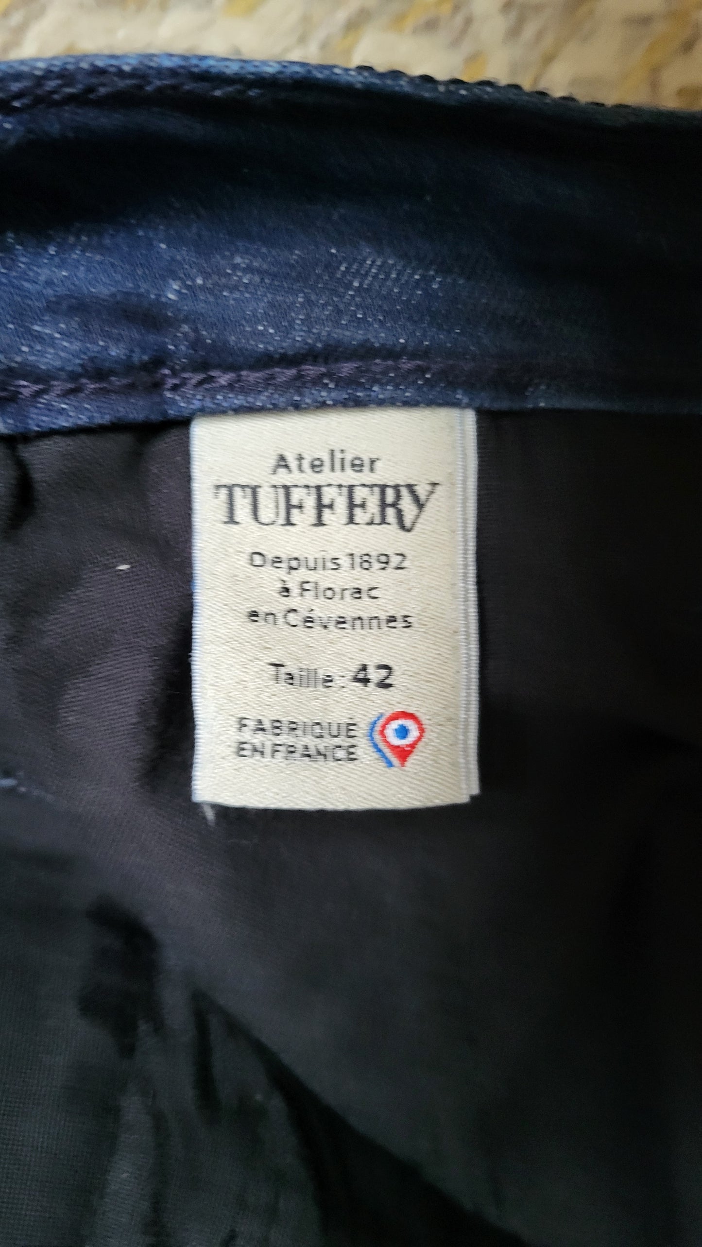 Chino ajusté taille haute Brut Coton Bio - Léonie