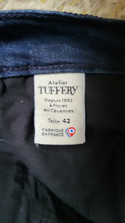 Chino ajusté taille haute Brut Coton Bio - Léonie